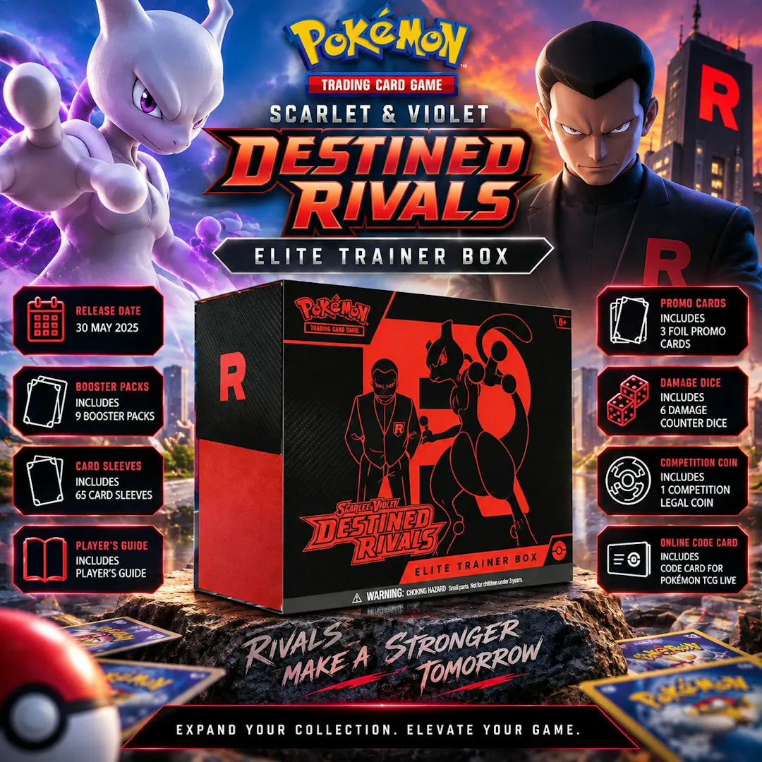 NEW POKÉMON SCARLET & VIOLET DESTINED RIVALS ELITE TRAINER BOX