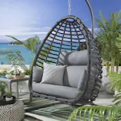 BALI HANGING EGG CHAIR + COVER 5 COLOUR CHOICES