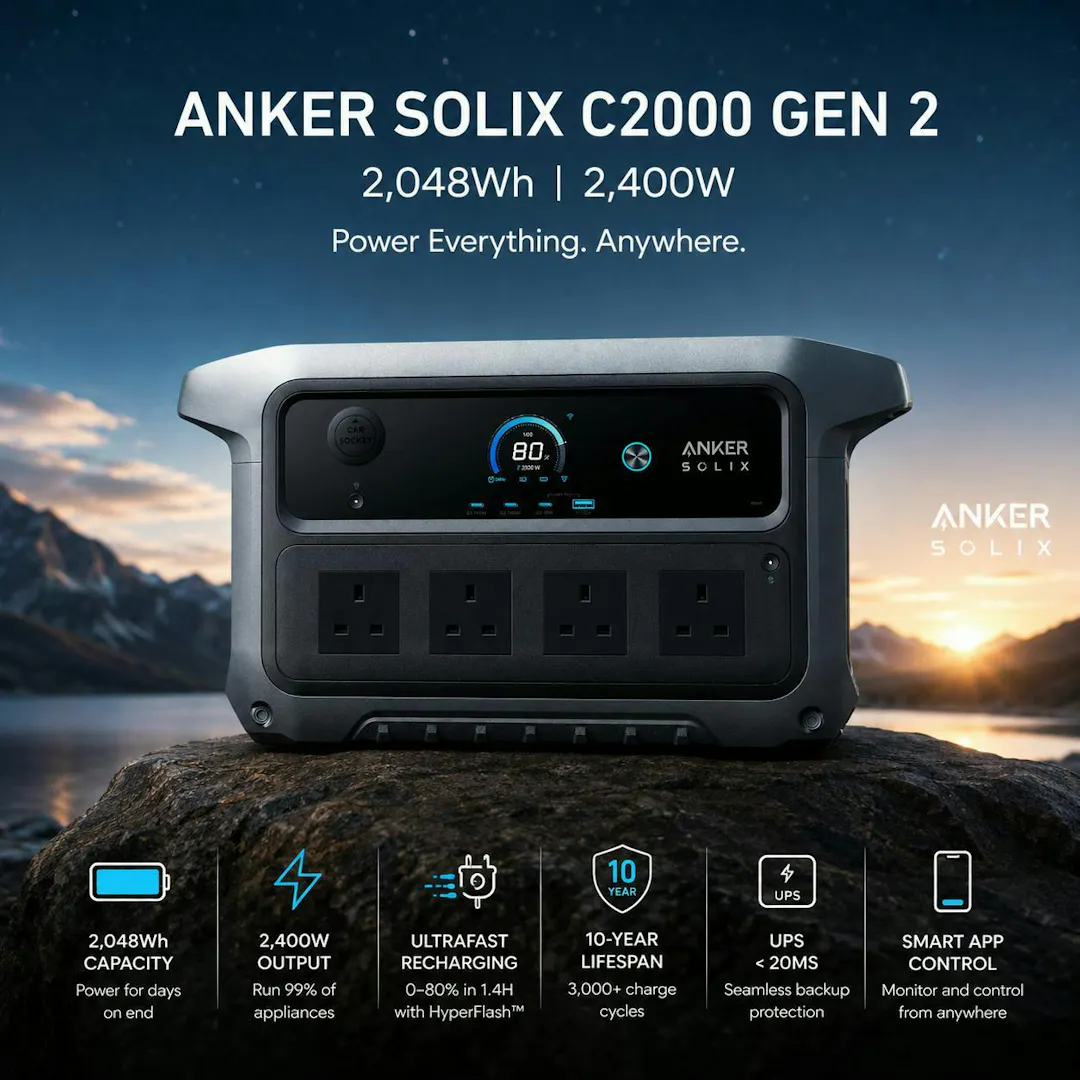 ANKER SOLIX C2000 GEN 2 PORTABLE POWER STATION