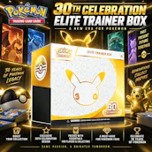 BRAND NEW RELEASE POKÉMON TCG: 30TH CELEBRATION ELITE TRAINER BOX