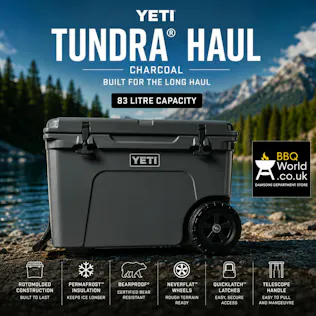 LEGENDARY YETI TUNDRA HAUL WHEELED HARD COOLER - CHARCOAL