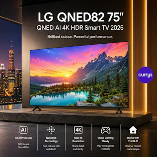 LG QNED82 75" QNED AI 4K HDR SMART TV
