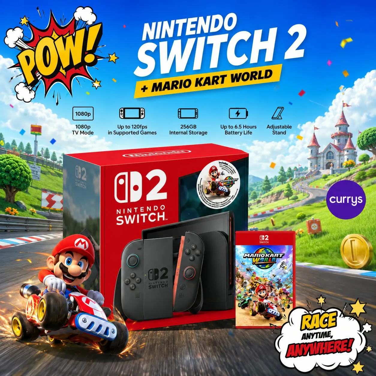 NINTENDO SWITCH 2 + MARIO KART WORLD – THE ULTIMATE RACING BUNDLE