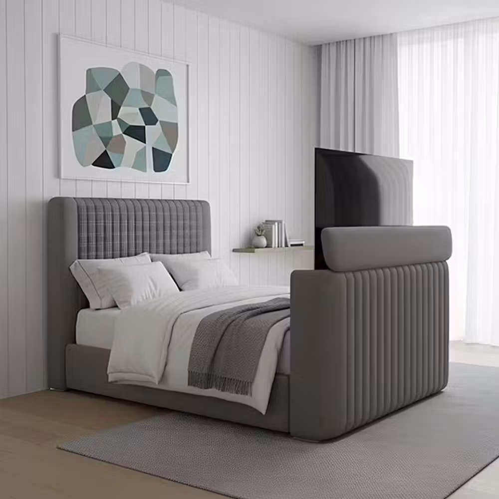 THE ULTIMATE KINGSIZE TV BED BUNDLE - FRAME, MATTRESS & TV