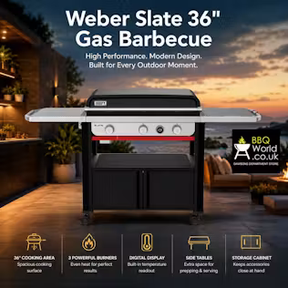 NEW WEBER SLATE 36" PREMIUM GAS GRIDDLE + COVER