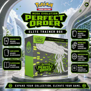NEW POKEMON TCG MEGA EVOLUTION 'PERFECT ORDER' ELITE TRAINER BOX 2.0 #2