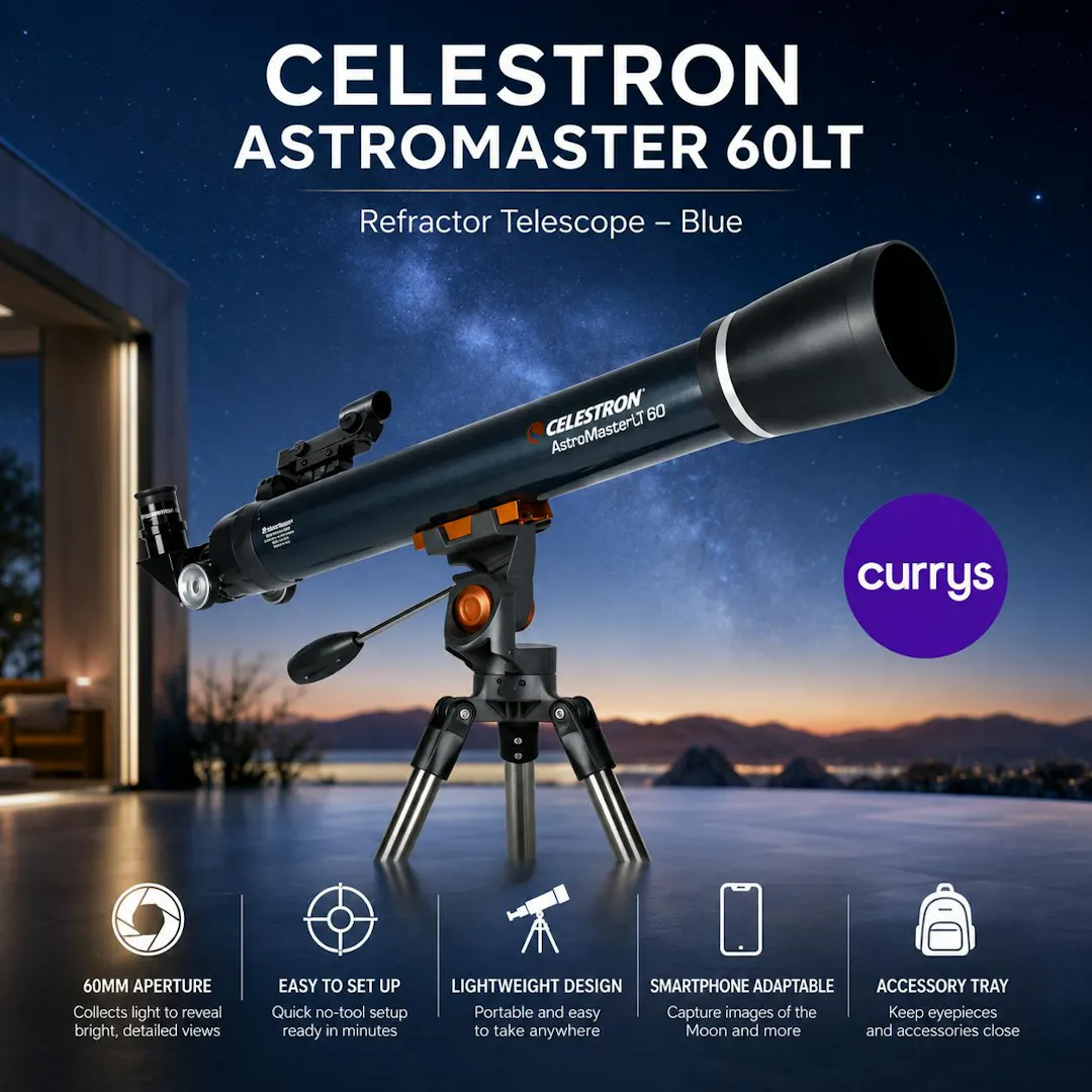 CELESTRON ASTROMASTER 60LT REFRACTOR TELESCOPE - BLUE