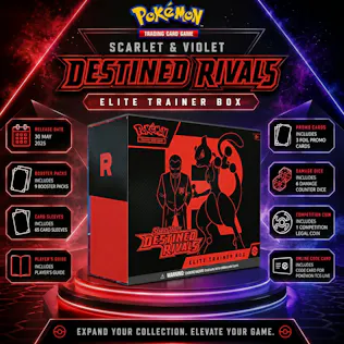 NEW POKÉMON SCARLET & VIOLET-DESTINED RIVALS ELITE TRAINER BOX #27