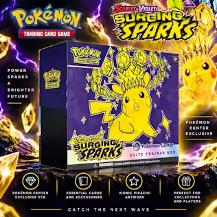 NEW SEALED POKÉMON CENTER TCG: SCARLET & VIOLET-SURGING SPARKS ETB #3