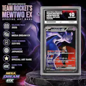 ACE 10 2025 MEGA DREAM EX TEAM ROCKET'S MEWTWO EX SAR #237 JPN
