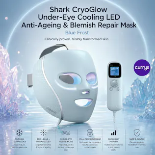 SHARK CRYOGLOW UNDER-EYE COOLING LED ANTI-AGEING REPAIR MASK - BLUE FROST