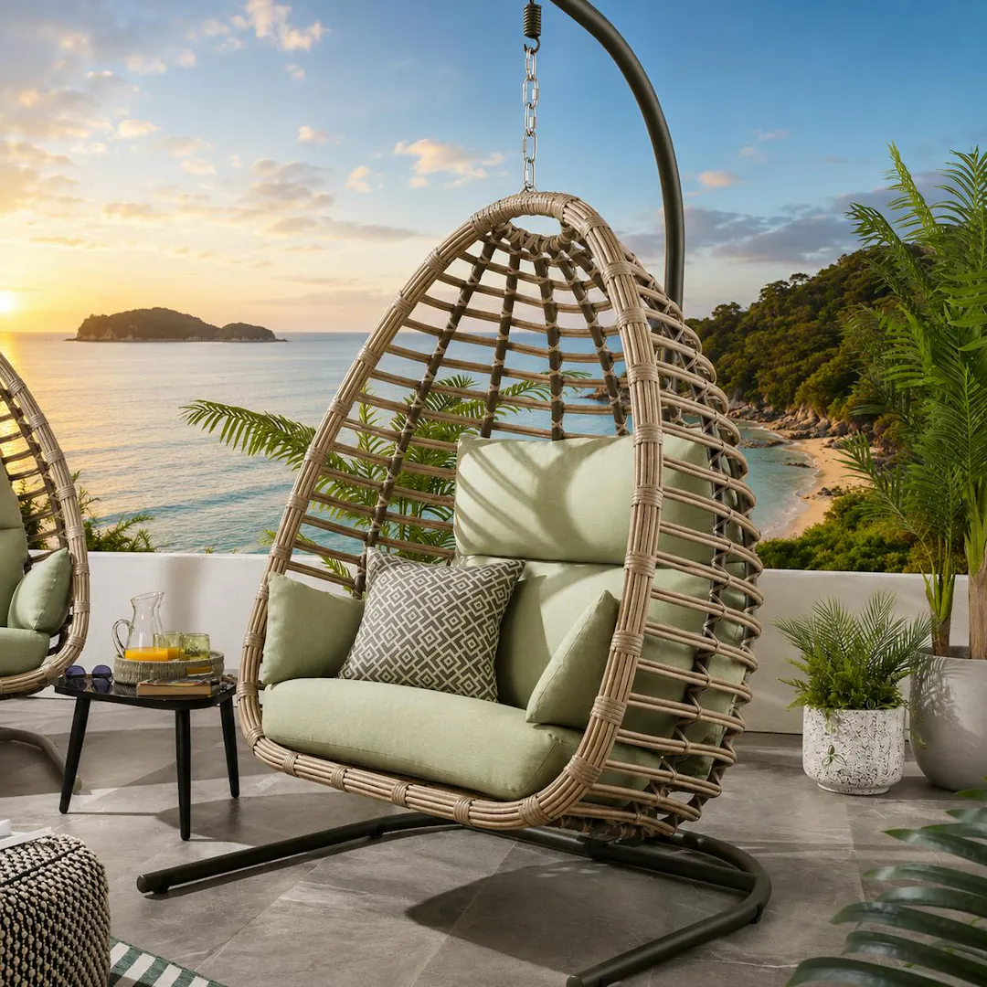 BALI HANGING EGG CHAIR + COVER 5 COLOUR CHOICES