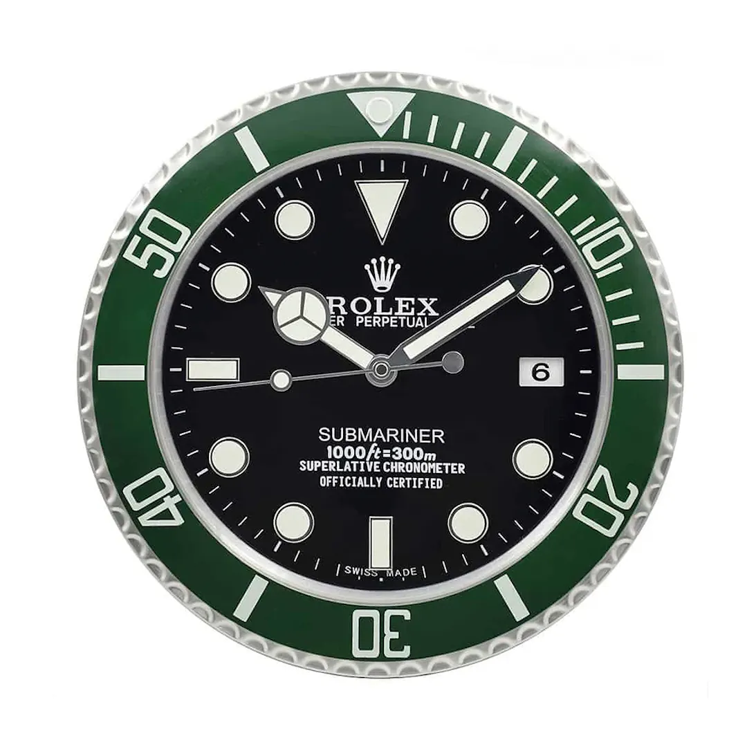 SUBMARINER ROLEX 'STARBUCKS' STYLE WALL CLOCK