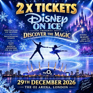 2 X DISNEY ON ICE PRESENTS: DISCOVER THE MAGIC O2 BOX SEATS 29TH DEC 2026 #1