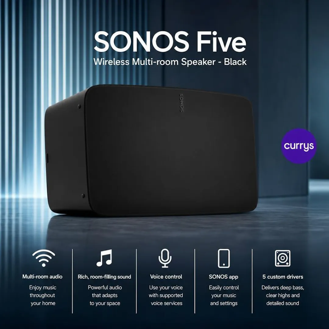 SONOS Five Wireless Multi-room Speaker - Black