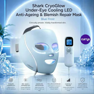 SHARK CRYOGLOW LED FACE MASK UNDER-EYE COOLING TECHNOLOGY