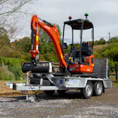 Kubota digger and trailer — supporting view 13