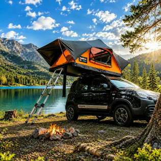 2026 TENTBOX LITE VEHICLE ROOFTENT - FOREST / SUNSET OR FLINT - PARENT DAY 2 REBORN #5