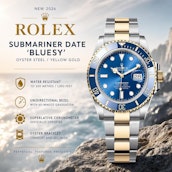 NEW 2026 ROLEX SUBMARNINER DATE 'BLUESY' OYSTER STEEL / YELLOW GOLD