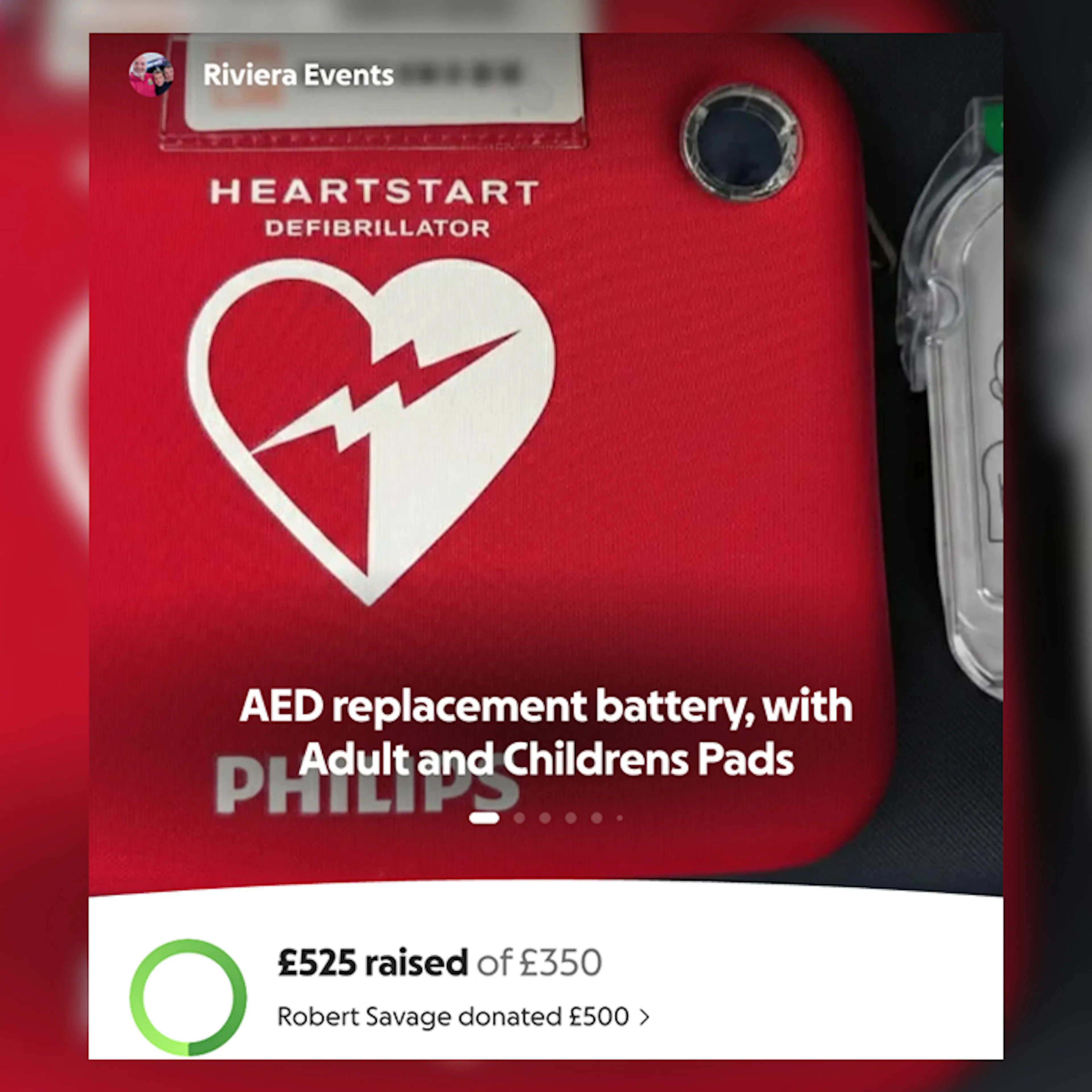 £500 - Provide Defib Replacement