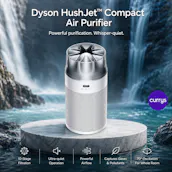 DYSON HUSHJET HJ10 COMPACT AIR PURIFIER - WHITE & SILVER