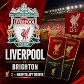 2 X LIVERPOOL VS BRIGHTON BRODIES HOSPITALITY TICKETS