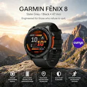 GARMIN FENIX 8 AMOLED SMART WATCH - SLATE GREY & BLACK, 47 MM