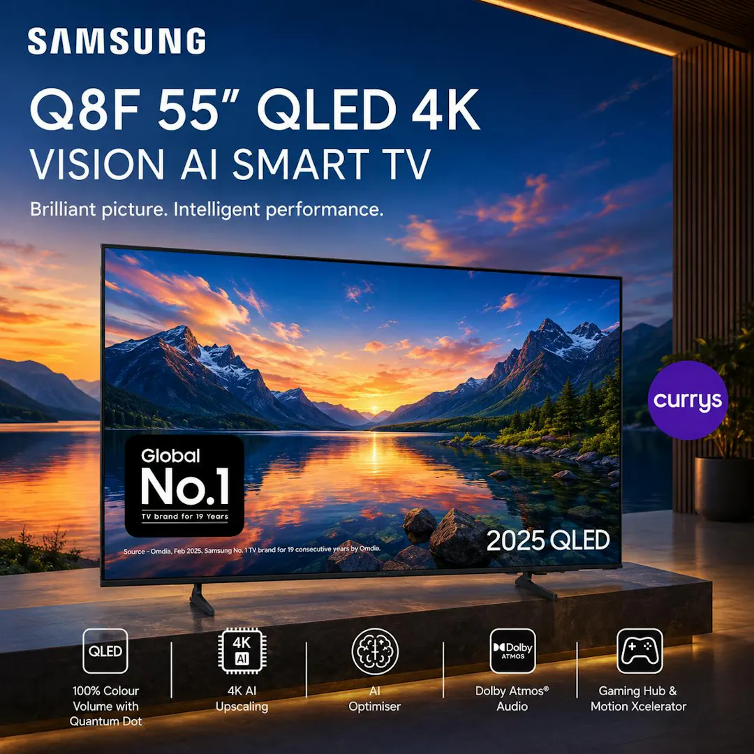 SAMSUNG Q8F 55" QLED 4K VISION AI SMART TV