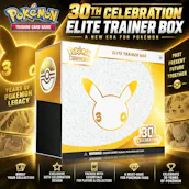 BRAND NEW RELEASE POKÉMON TCG: 30TH CELEBRATION ELITE TRAINER BOX
