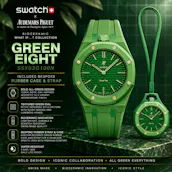 NEW SWATCH X AUDEMARS PIGUET ROYAL POP GREEN EIGHT + STRAP