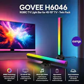 GOVEE H6046 RGBIC TV Light Bar for 45-70" TV - Twin Pack