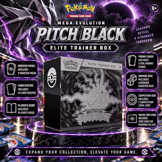 NEW POKÉMON MEGA EVOLUTION PITCH BLACK ELITE TRAINER BOX 2.0 #31