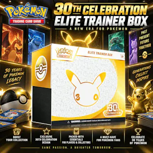 CLONE - CLONE - BRAND NEW RELEASE POKÉMON TCG: 30TH CELEBRATION ELITE TRAINER BOX #2
