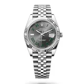 NEW 2026 ROLEX DATEJUST 41MM WHITE GOLD 'WIMBLEDON' or £9,000