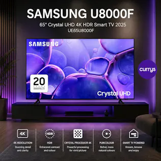 SAMSUNG U8000F 65" Crystal UHD 4K HDR Smart TV - UE65U8000F