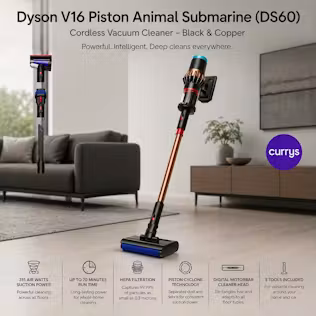 DYSON V16 PISTON ANIMAL SUBMARINE DS60 CORDLESS WET & DRY VACUUM CLEANER – BLACK & COPPER PARENT DAY 4 #19