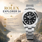 2026 ROLEX EXPLORER 36 – BLACK DIAL / OYSTER