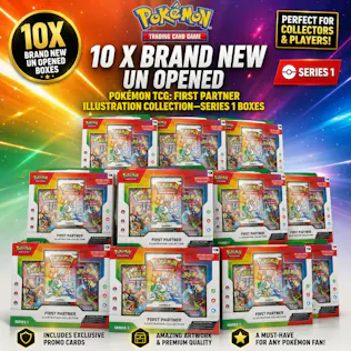 10 X BRAND NEW POKÉMON TCG: FIRST PARTNER ILLUSTRATION SERIES 1 BOXES #3
