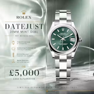 NEW 2026 ROLEX DATEJUST 31MM MINT DIAL OR £5,000