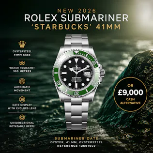 NEW 2026 ROLEX SUBMARINER 'STARBUCKS' 41MM OR £9,000