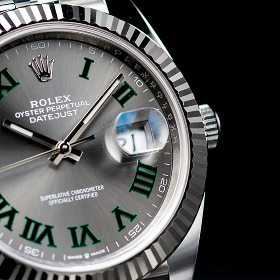 NEW 2026 ROLEX DATEJUST 41MM WHITE GOLD 'WIMBLEDON' or £9,000