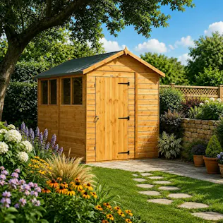 POWER SHEDS APEX GARDEN SHED 8X6 PARENT DAY 3 REBORN #4