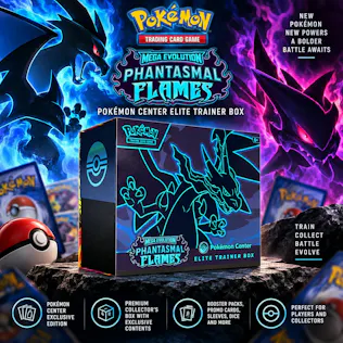 NEW SEALED PHANTASMAL FLAMES – POKÉMON CENTER ELITE TRAINER BOX
