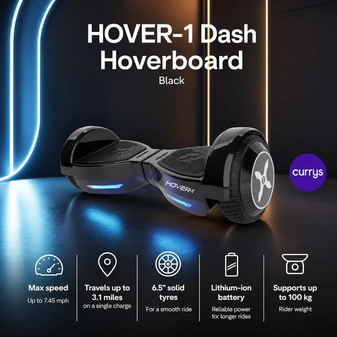 HOVER-1 Dash Hoverboard - Black
