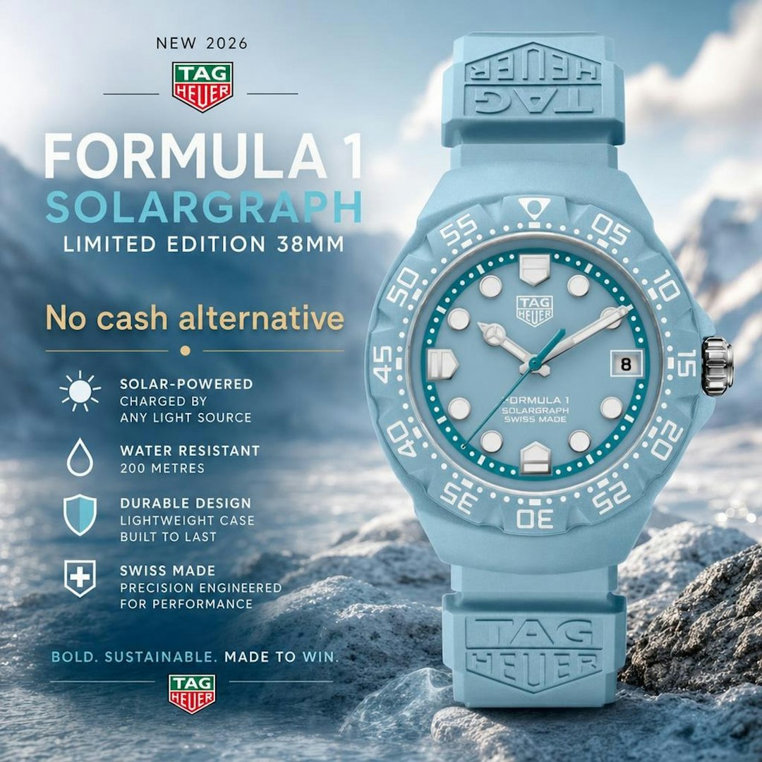 NEW TAG Heuer Formula 1 Solargraph Limited Edition 38mm